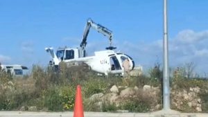 BM helikopteri Lefkoşa’ya zorunlu iniş yaptı