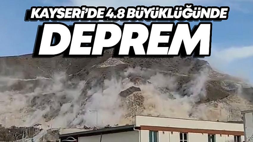 Kayseri’de 4,8 büyüklüğünde deprem