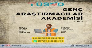 Genç Araştırmacılar Akademisi Başlıyor.!