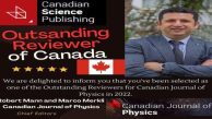 Kanada’dan Kıbrıslı Fizik profesörüne “Outstanding Reviewer of Canada” ödülü.