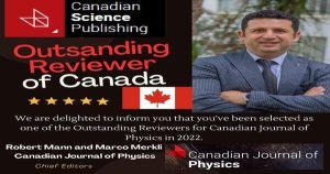 Kanada’dan Kıbrıslı Fizik profesörüne “Outstanding Reviewer of Canada” ödülü.