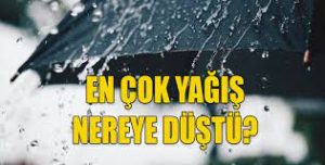 İşte en çok yağış alan bölgeler…