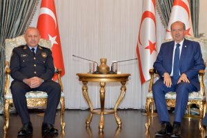 Cumhurbaşkanı Tatar, Polis Genel Müdürü Kuni ve beraberindekileri kabul etti