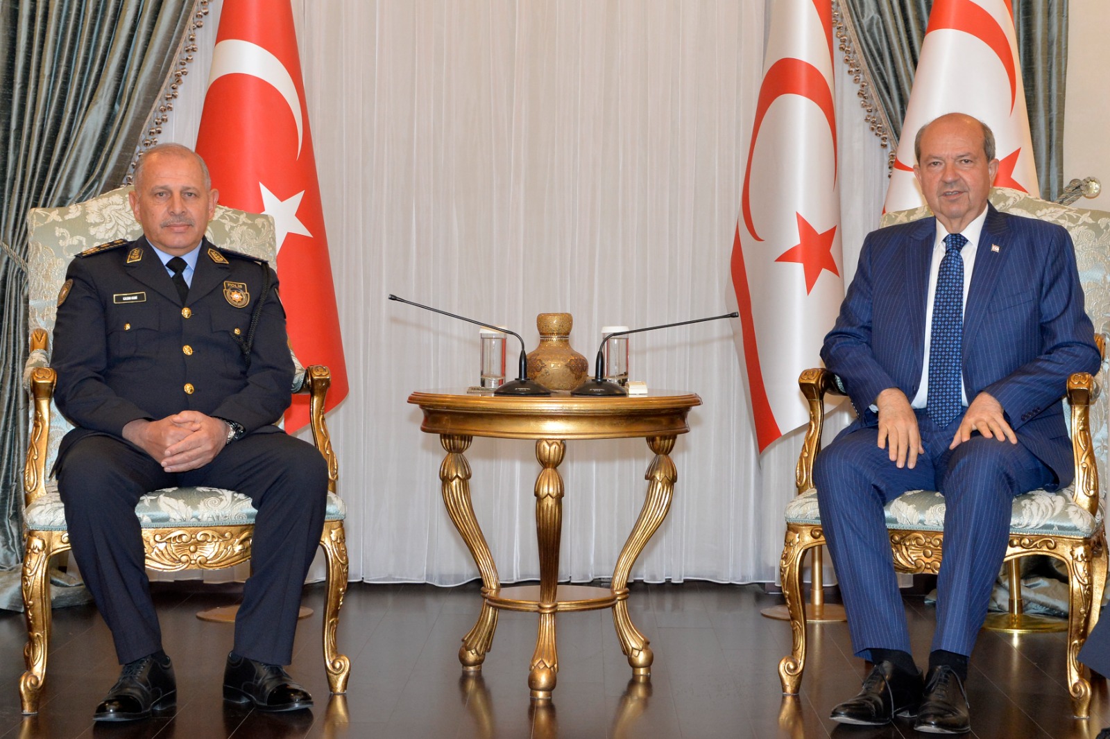 Cumhurbaşkanı Tatar, Polis Genel Müdürü Kuni ve beraberindekileri kabul etti