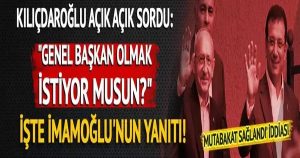 İşte İmamoğlu’nun yanıtı…