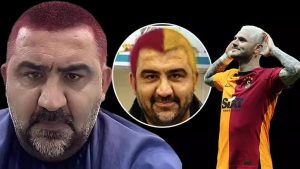 Ümit Özat saçını kırmızıya boyattı