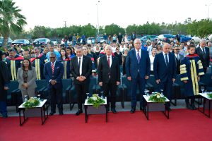 Töre, Kıbrıs Amerikan Üniversitesi mezuniyet törenine katıldı
