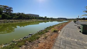 Bafra Turizm Bölgesinde bulunan lagünün kalıcı rehabilitasyonu ile ilgili çalışmalar devam ediyor