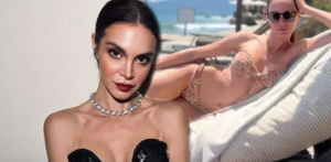 Ünlü şarkıcıdan bikinili poz