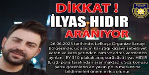 İlyas Hıdır’ı görenlerin acil polise bildirmesi istendi