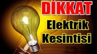 O ilçede 3 saatlik elektrik kesintisi…