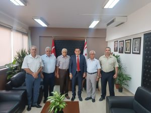 Oğuz, Kıbrıs TMT Mücahitler Derneği başkan ve yönetim kurulu üyelerini kabul etti