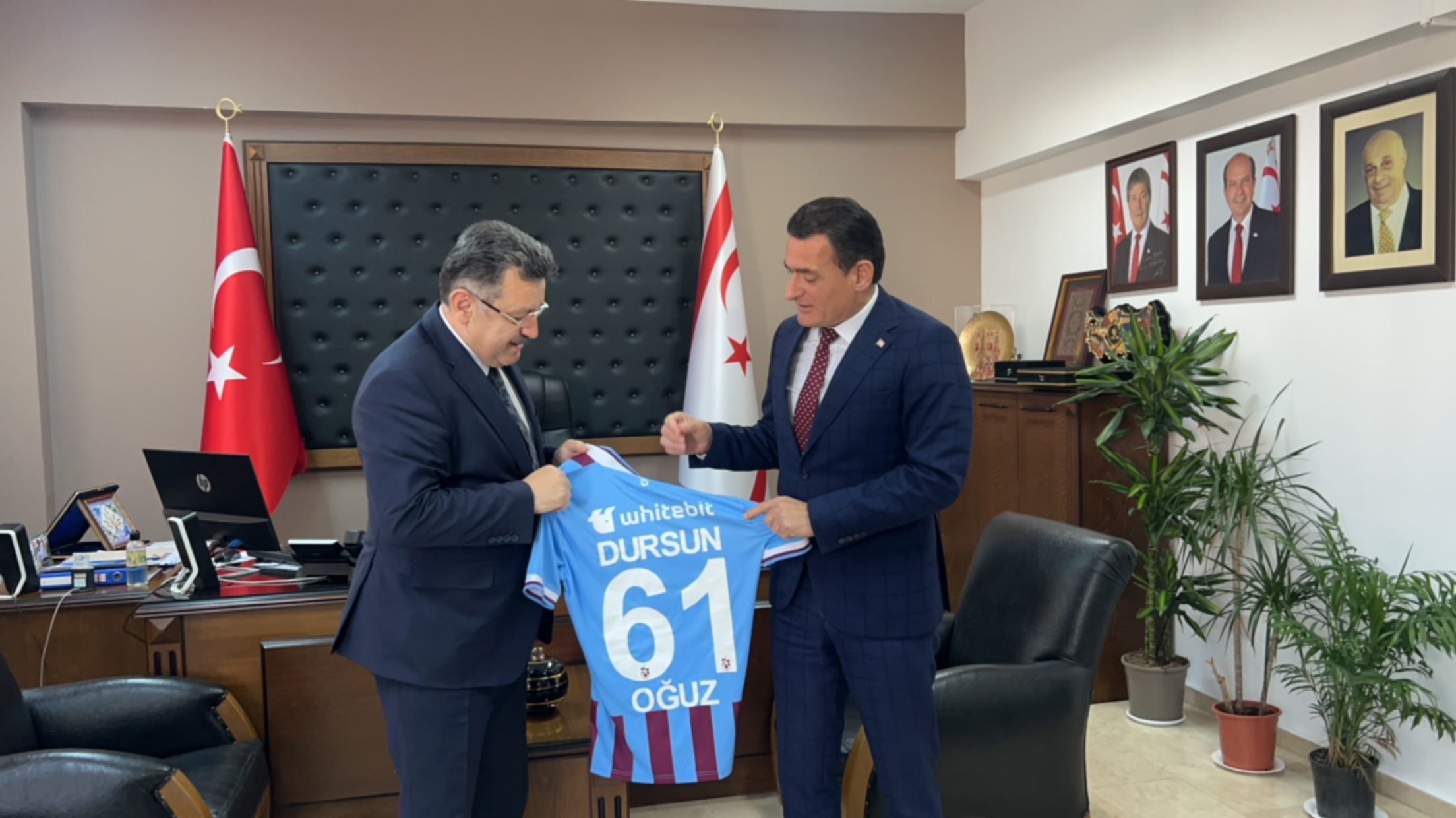 Oğuz, Trabzon Ortahisar Belediye Başkanı Ahmet Metin Genç’i Kabul Etti