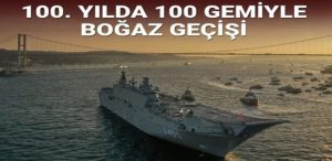 yılda 100 gemiyle boğaz geçişi | SOLOTÜRK ve Türk Yıldızları’ndan 100. yıl uçuşu