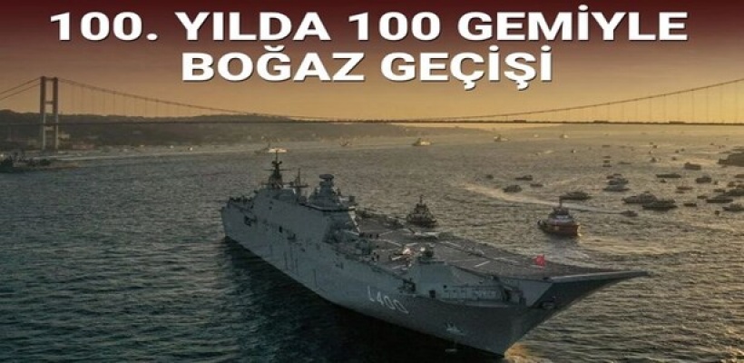 yılda 100 gemiyle boğaz geçişi | SOLOTÜRK ve Türk Yıldızları’ndan 100. yıl uçuşu
