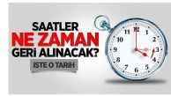 Kış saati uygulaması 29 Ekim Pazar günü başlıyor