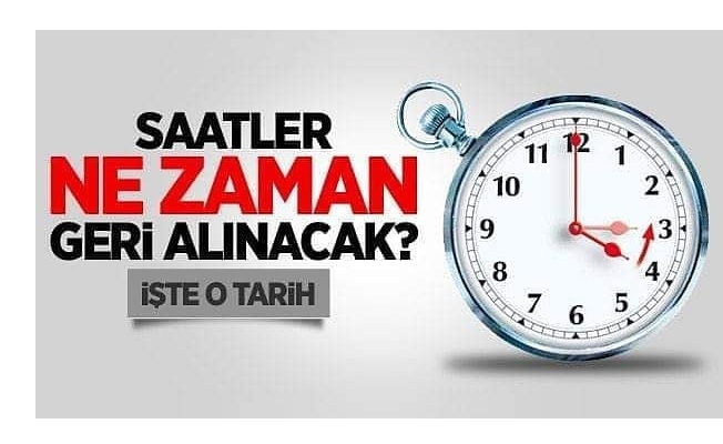 Kış saati uygulaması 29 Ekim Pazar günü başlıyor