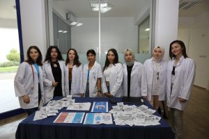 Etkinlikte Beden Kütle İndeksi, bel çevresi ölçümleri yapıldı