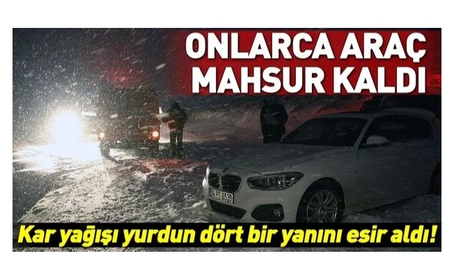 Fırtına ve kar Türkiye’yi esir aldı