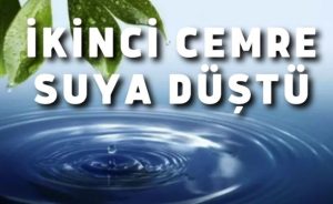 Cemrenin ikincisi suya düştü