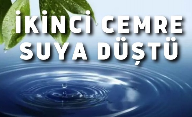 Cemrenin ikincisi suya düştü