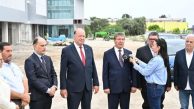 Başbakan Üstel yapımı süren yeni Girne Hastanesi’ndeki çalışmaları yerinde inceledi