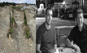 Baba ile oğlunun cenazesi yan yana toprağa verildi