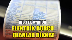 Borçlu abonelerin elektriği yarın kesilecek