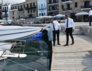 Girne Antik Limandaki ahşap rıhtım yenileniyor