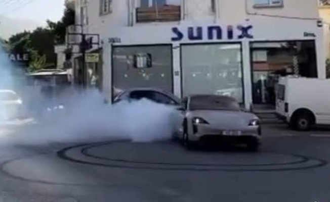Girne’deki trafik magandası tutuklandı! Araç trafikten men edildi