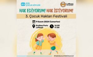 “3. Çocuk Hakları Festivali” 9 Kasım’da Lefkoşa Kızılbaş Parkı’nda yapılacak