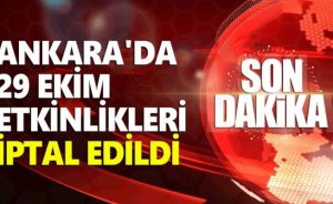 Ankara Büyükşehir Belediyesi 29 Ekim etkinliklerini terör saldırısı nedeniyle iptal etti