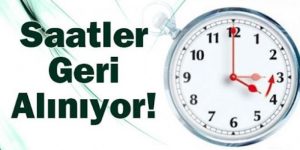 Yaz saati uygulaması 27 Ekim’de sona eriyor