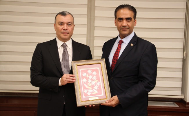 Gardiyanoğlu, Azerbaycan Çalışma ve Halkın Sosyal Koruması Bakanı Sahil Babayev ile bir araya geldi