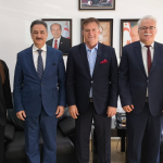İTÜ ve Boğaziçi Üniversitesi Rektörleri, Bayındırlık ve Ulaştırma Bakanı Arıklı’yı ziyaret etti