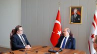 Cumhurbaşkanı Tatar, Kıbrıs Türk Ticaret Odası Başkanı Deniz ve heyetini kabul etti