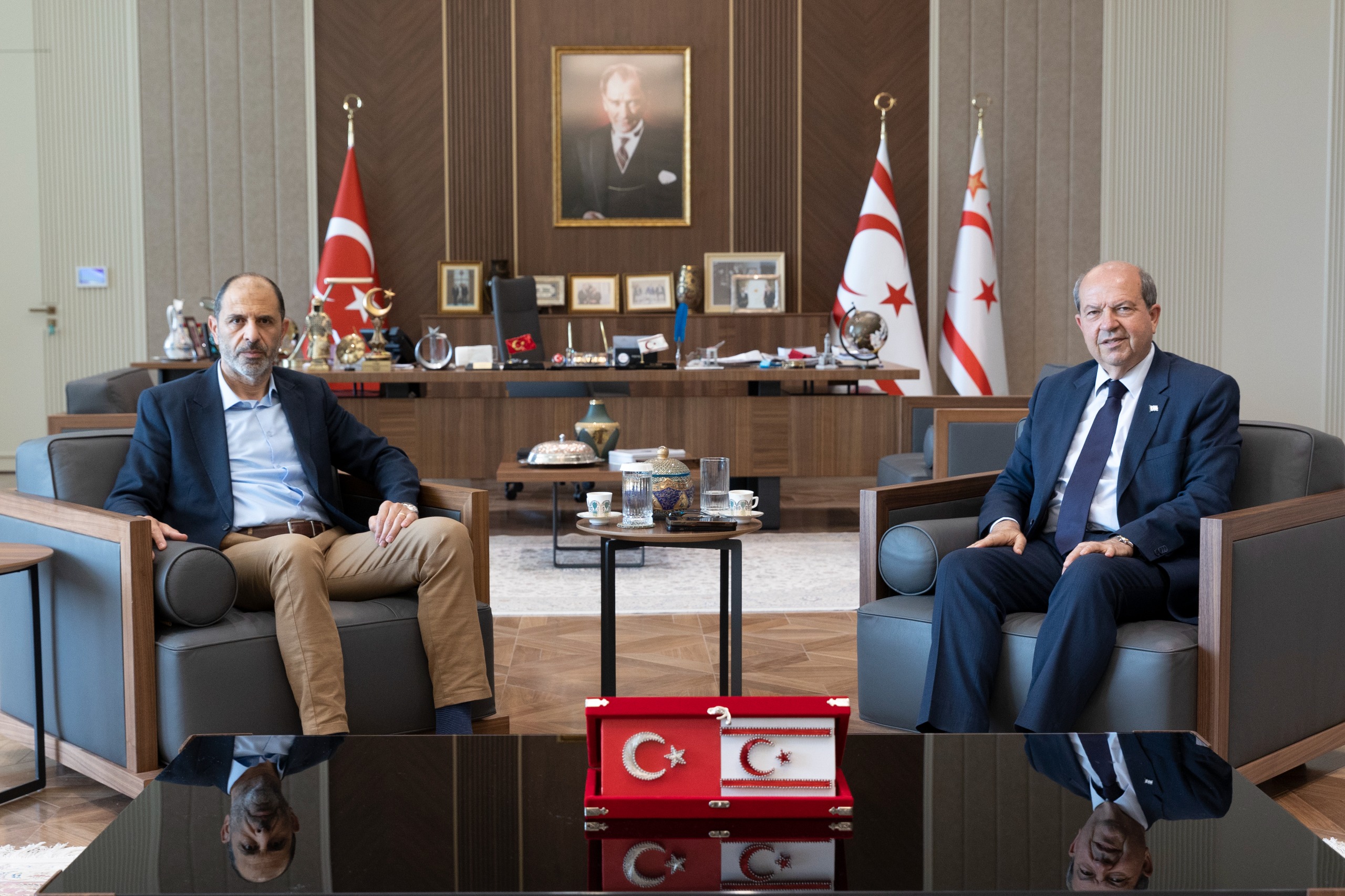 Cumhurbaşkanı Tatar, HP Başkanı Özersay’ı kabul etti