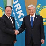 Öztürkler, TÜRKPA heyet başkanları ile birlikte Kazakistan Devlet Başkanı tarafından kabul edildi
