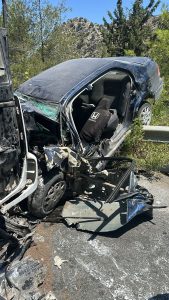 Girne -Değirmenlik ana yolunda kaza… İki yaralı
