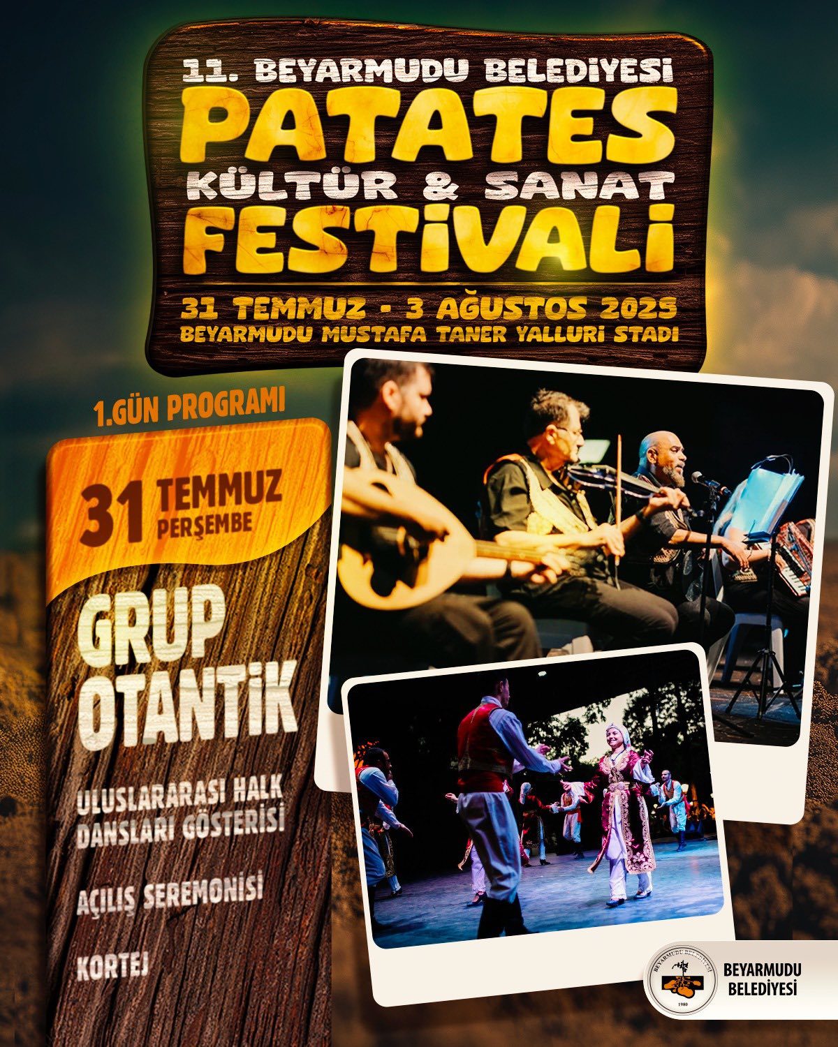 Beyarmudu Patates ve Halk Dansları Festivali 31 Temmuz’da başlıyor