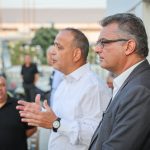 Erhürman ve Harmancı Lefkoşa’da işçilerle bir araya geldi