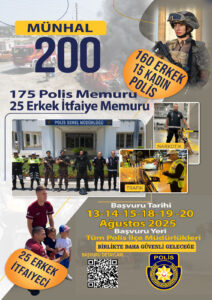 Polis ve itfaiye memuru münhali için başvurular yarın başlayacak