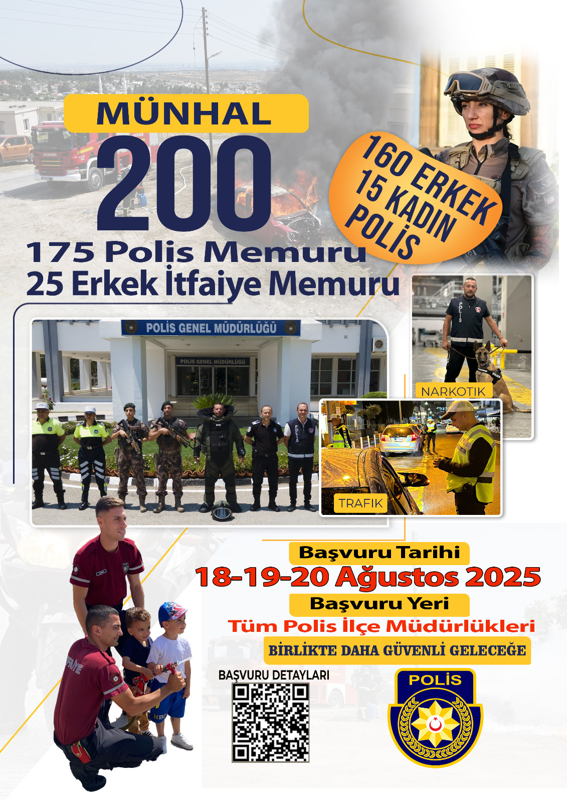 Polis ve itfaiye memurluğu münhali için son başvuru tarihi 20 Ağustos…