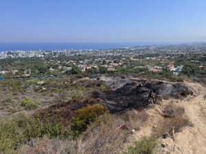 Ciklos’taki yangın nedeniyle kapatılan yollar, yeniden trafiğe açıldı