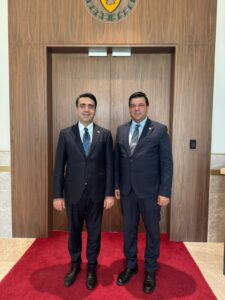 DAÜ Rektörü Kılıç, Yurtdışı Türkler ve Akraba Topluluklar Başkanı Turus ile bir araya geldi