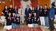Başbakan Üstel, İskoçya’daki turnuvada başarı elde eden KKTC Tekvando Milli Takımını kabul etti