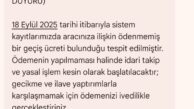 “Ödenmemiş geçiş ücreti’ bulunduğuna ilişkin mesajlar dolandırıcılık amacıyla gönderiliyor”