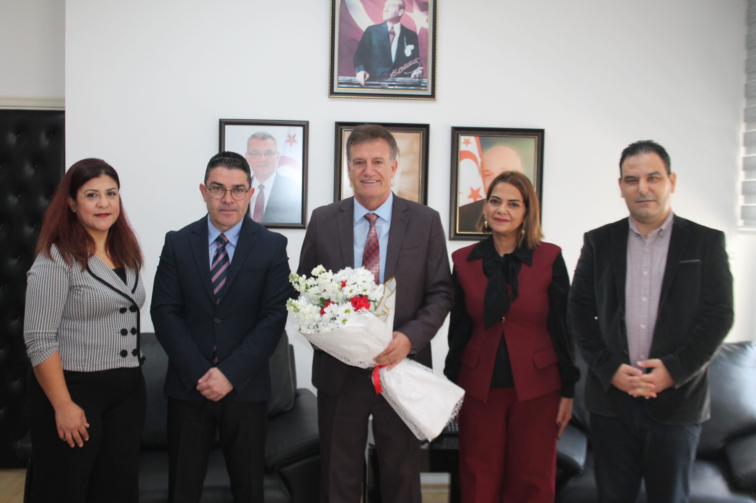 Arıklı, KKTC Memur-Sen heyetini kabul etti