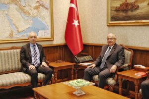 Yaşar Güler, Ankara Büyükelçisi Korukoğlu’nu kabul etti