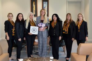 Cumhurbaşkanı Erhürman’ın eşi Nilden Bektaş Erhürman, girişimci kadınlarla görüştü